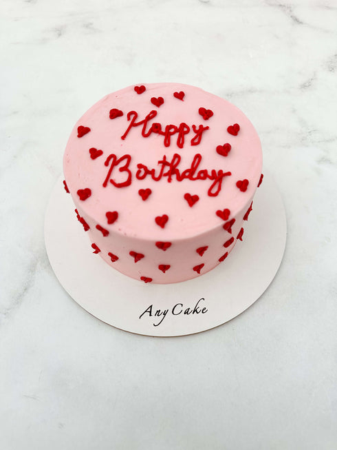 Mini Hearts Cake